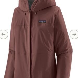 Patagonia Torrent Shell Women's Cocoa Brown Hooded Rain Jacket